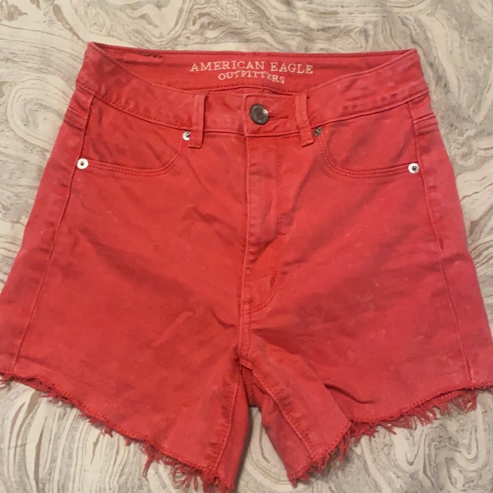 American Eagle outfitters pink jeans shorts